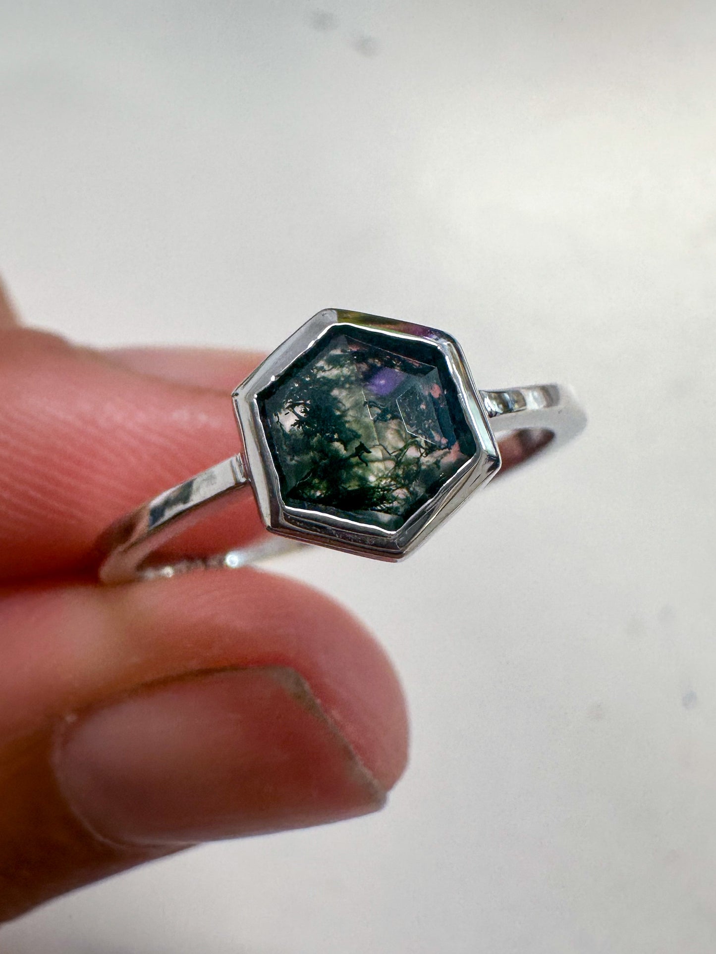 Moss Agate Ring