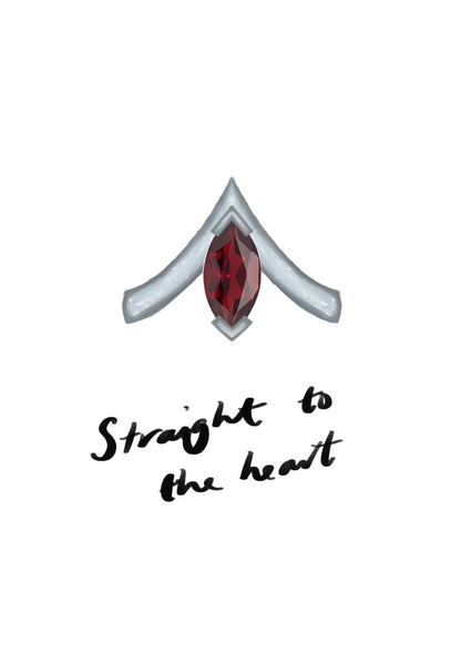 Straight to the Heart - White Gold